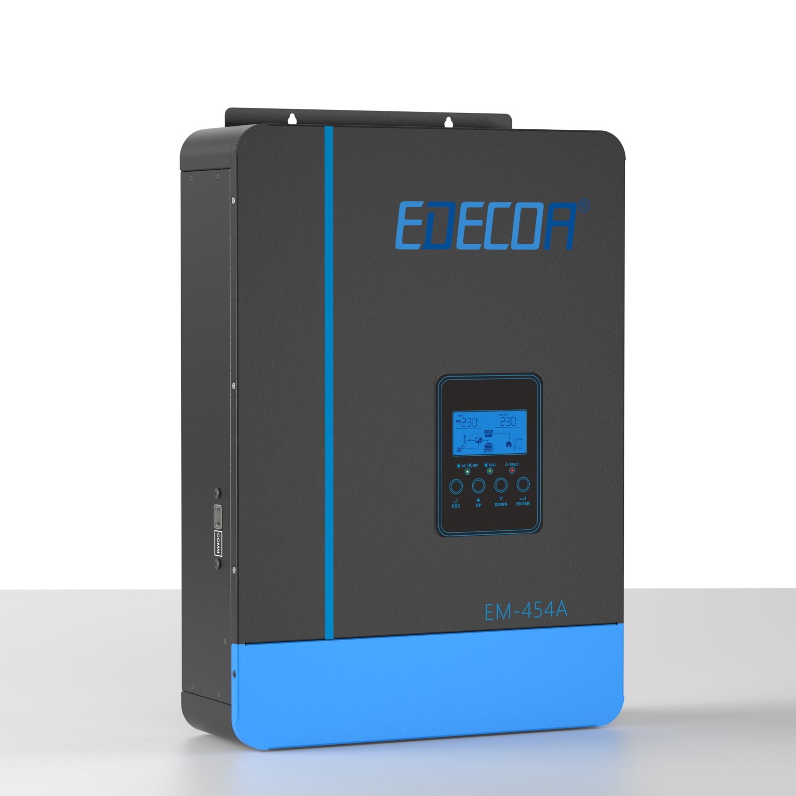 EDECOA Hybrid Solar Inverter 3800W 48V to 220V Pure Sine Wave