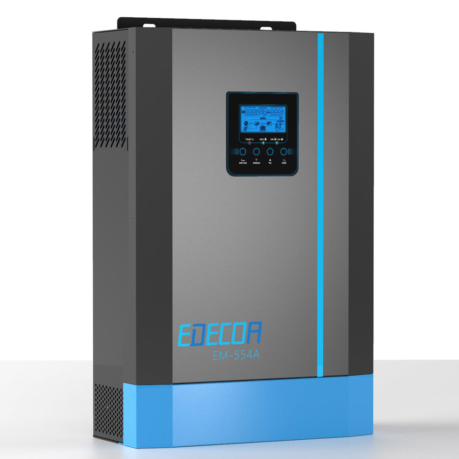 EDECOA Hybrid Solar Inverter 5500W 48V to 220V Pure Sine Wave
