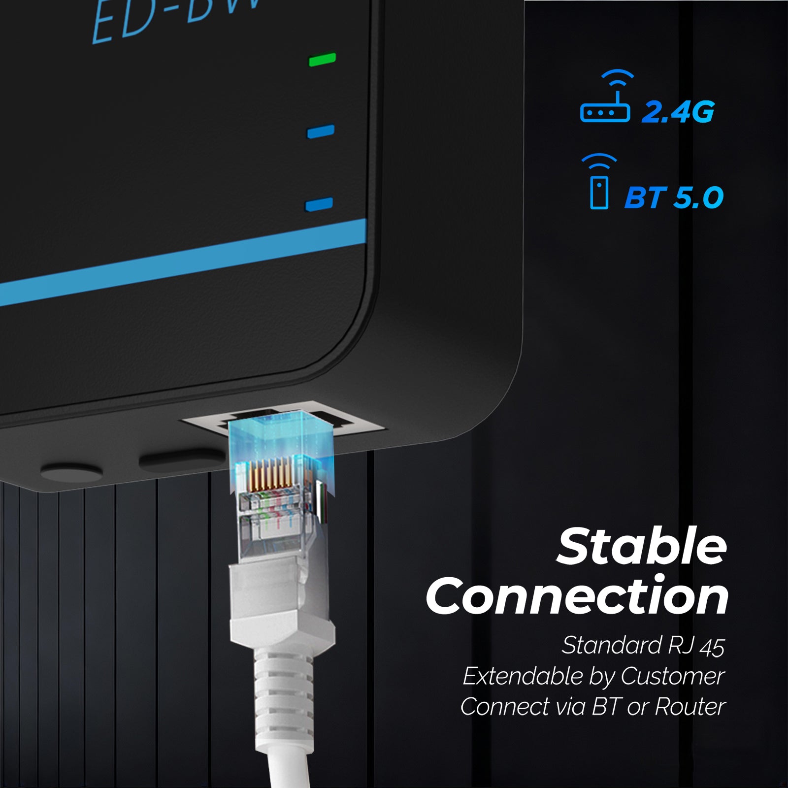 EDECOA 2000W DC 12V AC 220V 230V Pure Sine Wave Power Inverter Bluetooth-Compatible WiFi-Compatible