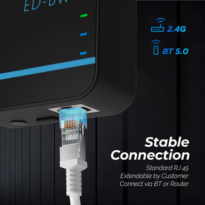 EDECOA 2000W DC 12V AC 220V 230V Pure Sine Wave Power Inverter Bluetooth-Compatible WiFi-Compatible