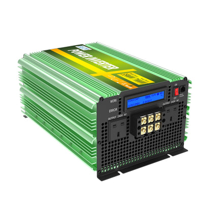 EDECOA 3500W DC 12V to AC 240V pure sine wave power inverter UK socket