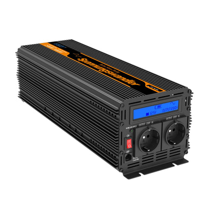 EDECOA 2500W DC 12V/24V AC 220V 230V pure sine wave power inverter