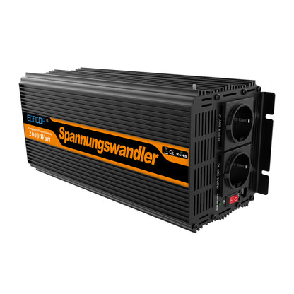 EDECOA 2000W/4000W DC 12V/24V AC 220V 230V modified sine wave power inverter