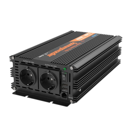 EDECOA 1500W/3000W DC 12V/24V AC 220V 230V pure sine wave power inverter