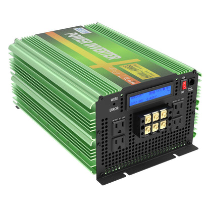 EDECOA 3500W/7000W DC 12V/24V AC 110V 120V pure sine wave power inverter