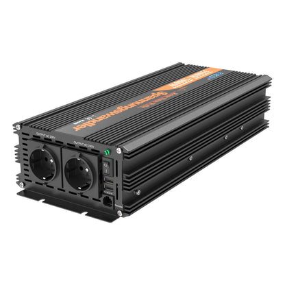 EDECOA 3500W/7000W DC 12V/24V AC 220V 230V pure sine wave power inverter