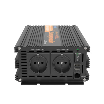 EDECOA 1500W/3000W DC 12V/24V AC 220V 230V pure sine wave power inverter