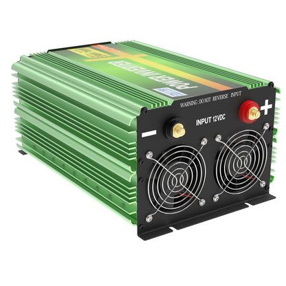 EDECOA 3500W/7000W DC 12V/24V AC 110V 120V pure sine wave power inverter