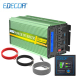 EDECOA 1000W/2000W DC 12V AC 110V 120V 60hz pure sine wave power inverter